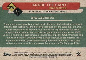 2018 Topps WWE Heritage - Big Legends #BL-2 Andre the Giant Back
