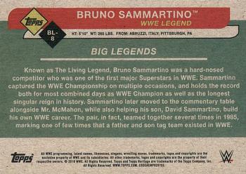 2018 Topps WWE Heritage - Big Legends #BL-8 Bruno Sammartino Back