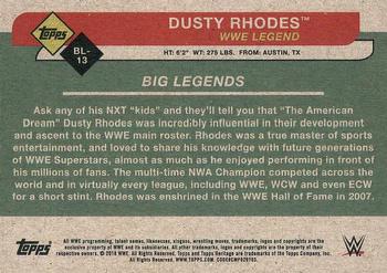 2018 Topps WWE Heritage - Big Legends #BL-13 Dusty Rhodes Back