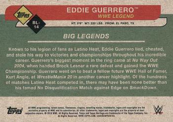 2018 Topps WWE Heritage - Big Legends #BL-14 Eddie Guerrero Back