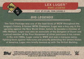 2018 Topps WWE Heritage - Big Legends #BL-30 Lex Luger Back