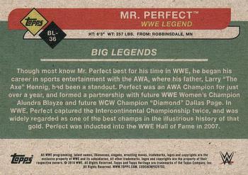 2018 Topps WWE Heritage - Big Legends #BL-36 Mr. Perfect Back