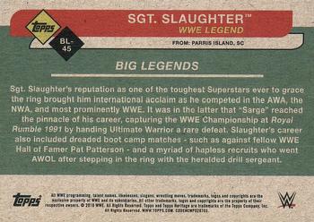 2018 Topps WWE Heritage - Big Legends #BL-45 Sgt. Slaughter Back