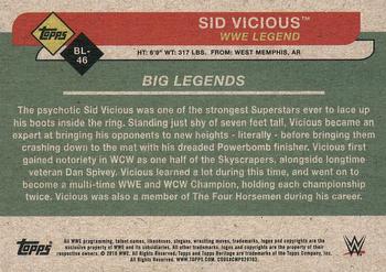 2018 Topps WWE Heritage - Big Legends #BL-46 Sid Vicious Back