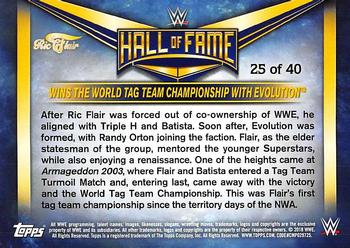 2018 Topps WWE Heritage - Ric Flair Hall of Fame Tribute Part 3 #25 Ric Flair Back