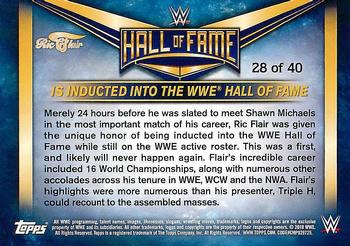 2018 Topps WWE Heritage - Ric Flair Hall of Fame Tribute Part 3 #28 Ric Flair Back