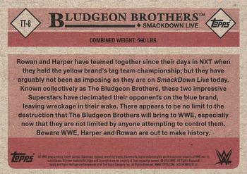 2018 Topps WWE Heritage - Tag Teams and Stables #TT-8 Bludgeon Brothers Back