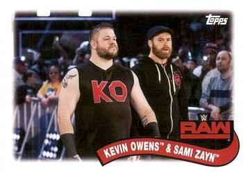 2018 Topps WWE Heritage - Tag Teams and Stables #TT-11 Kevin Owens / Sami Zayn Front