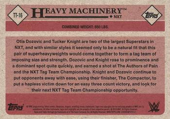 2018 Topps WWE Heritage - Tag Teams and Stables #TT-16 Heavy Machinery Back