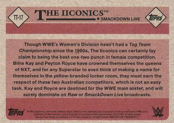 2018 Topps WWE Heritage - Tag Teams and Stables #TT-17 The IIconics Back