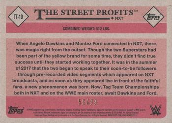 2018 Topps WWE Heritage - Tag Teams and Stables Bronze #TT-19 The Street Profits Back