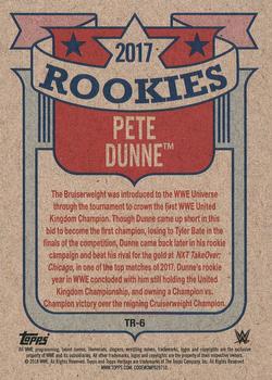 2018 Topps WWE Heritage - Top 10 Rookies #TR-6 Pete Dunne Back