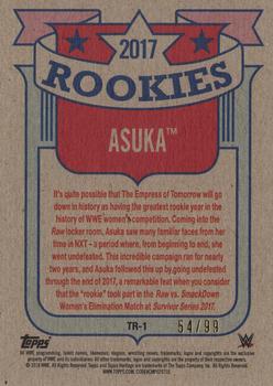 2018 Topps WWE Heritage - Top 10 Rookies Bronze #TR-1 Asuka Back
