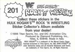 1986 Hulk Hogan's Rock 'n' Wrestling Stickers #201 The big day: The inspector climbs into the Sheikmobile and tells him to pull out and make a U-turn. Back