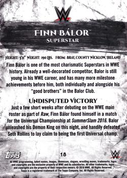 2018 Topps WWE Undisputed - Blue #18 Finn Bálor Back