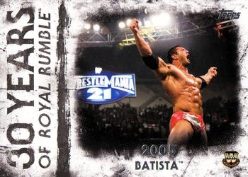 2018 Topps WWE Undisputed - 30 Years of Royal Rumble #RR-15 Batista Front