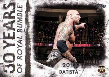 2018 Topps WWE Undisputed - 30 Years of Royal Rumble #RR-22 Batista Front