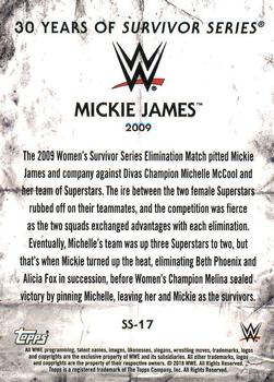 2018 Topps WWE Undisputed - 30 Years of Survivor Series #SS-17 Mickie James Back
