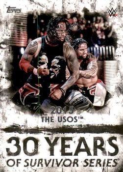 2018 Topps WWE Undisputed - 30 Years of Survivor Series #SS-23 The Usos Front