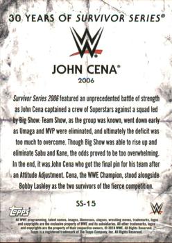 2018 Topps WWE Undisputed - 30 Years of Survivor Series Orange #SS-15 John Cena Back