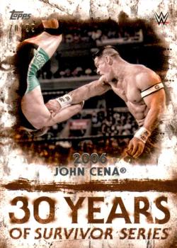 2018 Topps WWE Undisputed - 30 Years of Survivor Series Orange #SS-15 John Cena Front