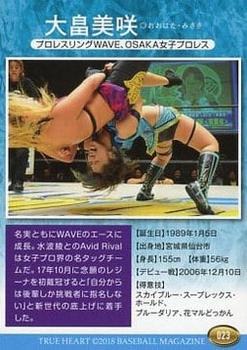 2018 BBM True Heart Women’s Pro-Wrestling #023 Misaki Ohata Back