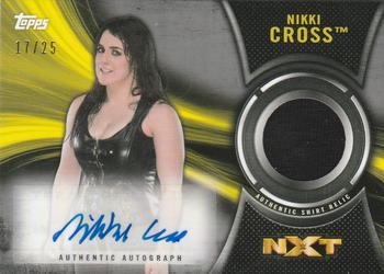 2018 Topps WWE NXT - Autograph Shirt Relics Silver #AR-NC Nikki Cross Front