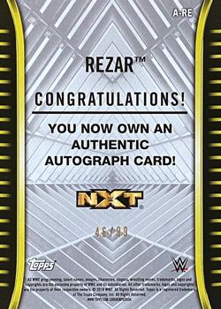 2018 Topps WWE NXT - Autographs #A-RE Rezar Back