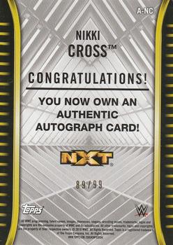 2018 Topps WWE NXT - Autographs Bronze #A-NC Nikki Cross Back