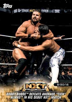 2018 Topps WWE NXT - Matches and Moments #2 Bobby Roode Defeats Andrade 