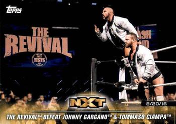 2018 Topps WWE NXT - Matches and Moments #3 The Revival Defeat Johnny Gargano & Tommaso Ciampa Front