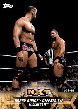2018 Topps WWE NXT - Matches and Moments #14 Bobby Roode Defeats Tye Dillinger Front
