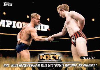 2018 Topps WWE NXT - Matches and Moments #43 WWE United Kingdom Champion Tyler Bate Front