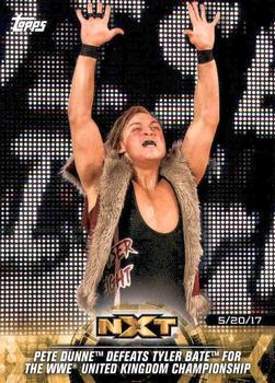 2018 Topps WWE NXT - Matches and Moments #47 Pete Dunne Defeats Tyler Bate Front
