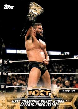 2018 Topps WWE NXT - Matches and Moments #48 NXT Champion Bobby Roode Defeats Hideo Itami Front