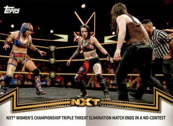 2018 Topps WWE Women's Division - Memorable Matches and Moments #NXT-9 NXT Women’s Championship Triple Threat Elimination Match Ends in a No-Contest Front