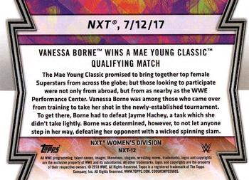 2018 Topps WWE Women's Division - Memorable Matches and Moments #NXT-12 Vanessa Borne Back