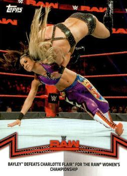 2018 Topps WWE Women's Division - Memorable Matches and Moments #RAW-2 Bayley Front