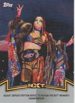 2018 Topps WWE Women's Division - Memorable Matches and Moments Silver #NXT-3 Asuka / Peyton Royce Front