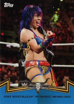 2018 Topps WWE Women's Division - Memorable Matches and Moments Blue #NXT-2 Asuka / Billie Kay / Peyton Royce / Nikki Cross Front