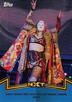 2018 Topps WWE Women's Division - Memorable Matches and Moments Blue #NXT-10 Asuka / Nikki Cross Front