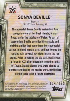 2018 Topps WWE Women's Division - Autographs #29 Sonya Deville Back