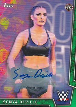 2018 Topps WWE Women's Division - Autographs Green #29 Sonya Deville Front