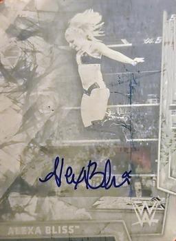 2018 Topps WWE Women's Division - Printing Plates Autograph Black #1 Alexa Bliss Front