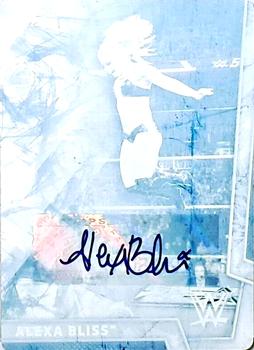 2018 Topps WWE Women's Division - Printing Plates Autograph Cyan #1 Alexa Bliss Front