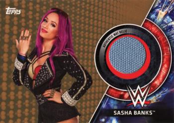 2018 Topps WWE Women's Division - Mat Relics Bronze #MR-SB Sasha Banks Front