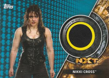2018 Topps WWE Women's Division - Mat Relics Blue #MR-NC Nikki Cross Front