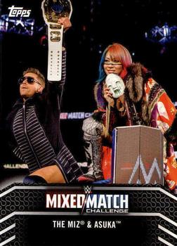 2018 Topps WWE Women's Division - Mixed Match Challenge #MM-4 The Miz / Asuka Front