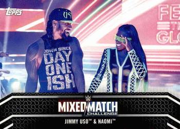 2018 Topps WWE Women's Division - Mixed Match Challenge #MM-10 Jimmy Uso / Naomi Front