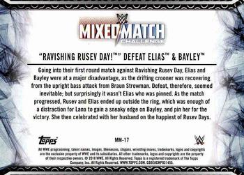 2018 Topps WWE Women's Division - Mixed Match Challenge #MM-17 